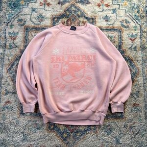 Vintage 80s Ski Patrol Tonal Crewneck Small